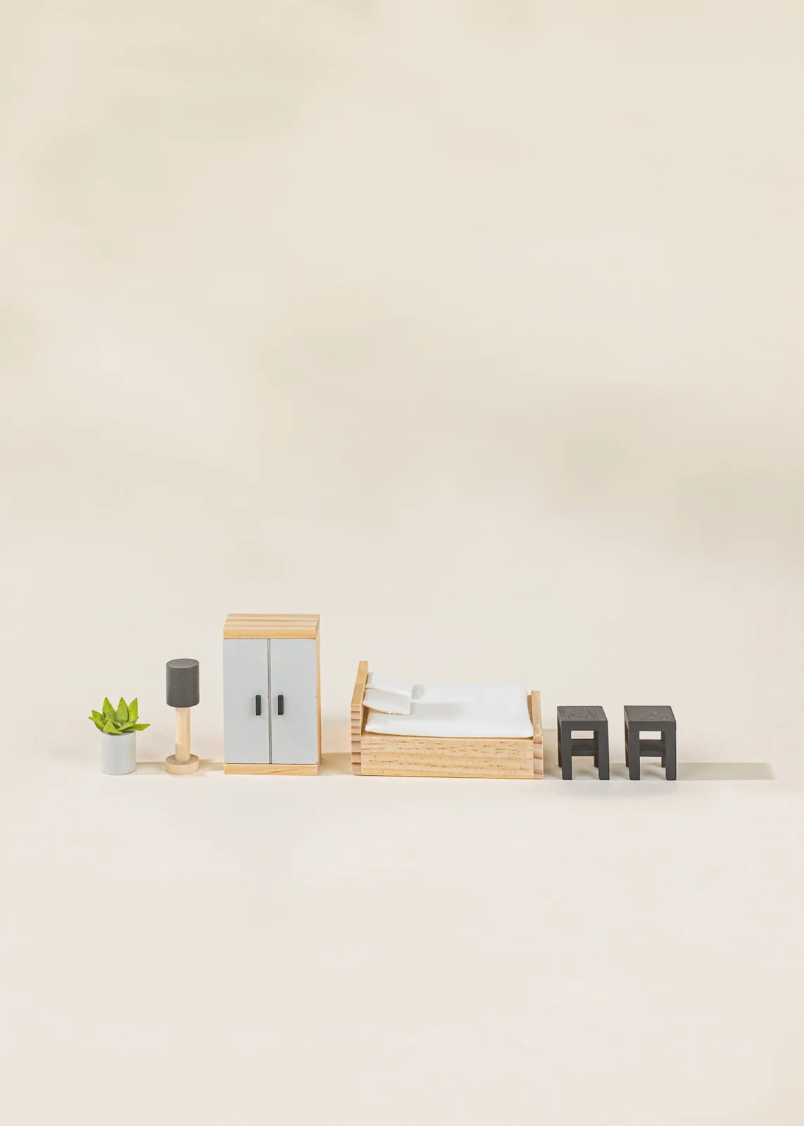 Wooden Doll House Master Bedroom Furniture & Accessories (9) | Coco Village