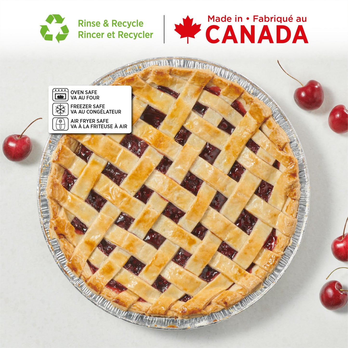 Starfrit 50-Pack Aluminum Pie Plates, 9", Disposable, Oven & Freezer Safe 🍁 All In One Marketplace Canada