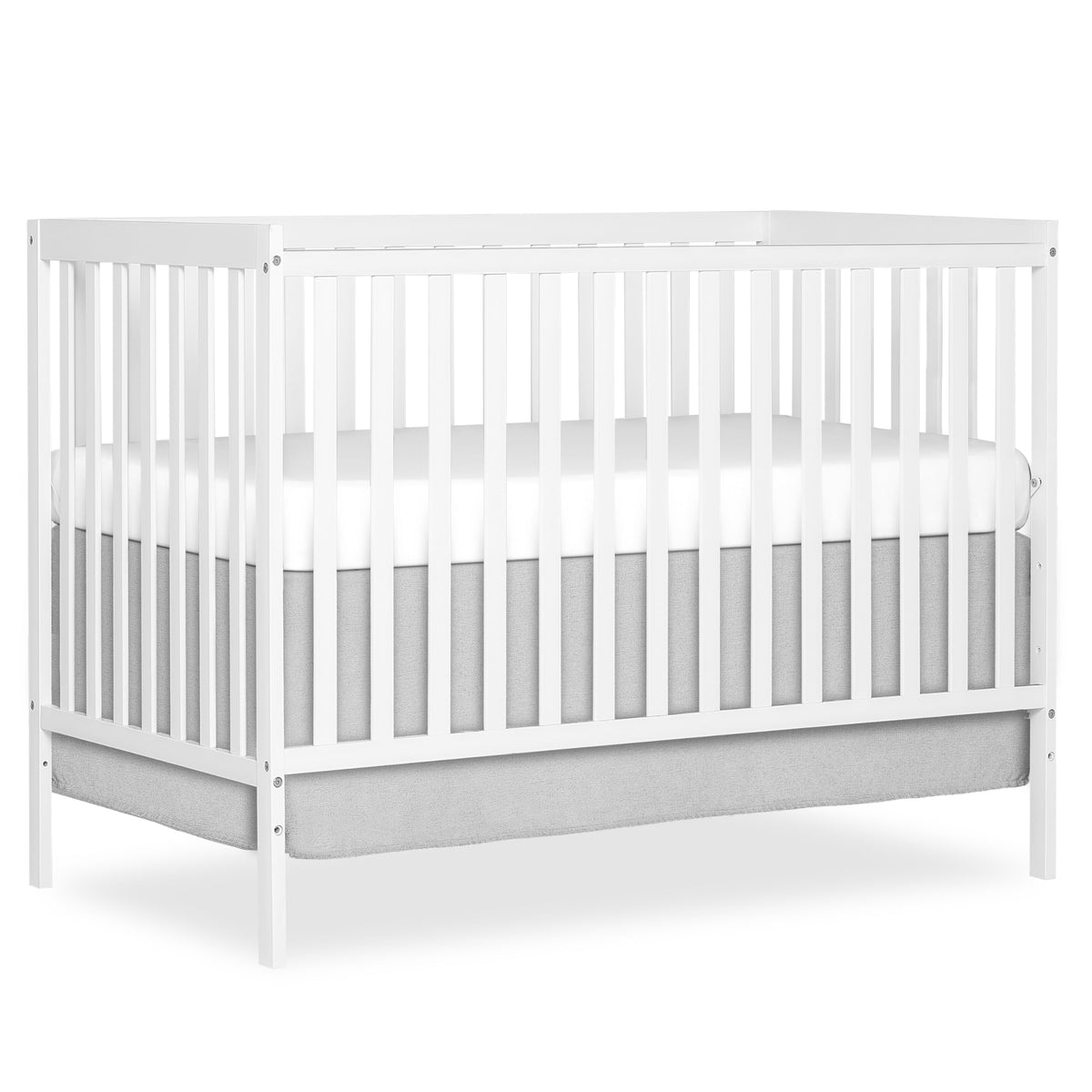 Dream On Me Synergy 5-in-1 Convertible Crib in White, Greenguard Gold Certified, BSA Certified, 3 Mattress Height Settings, Classic Nursery Furniture 🍁 All In One Marketplace Canada