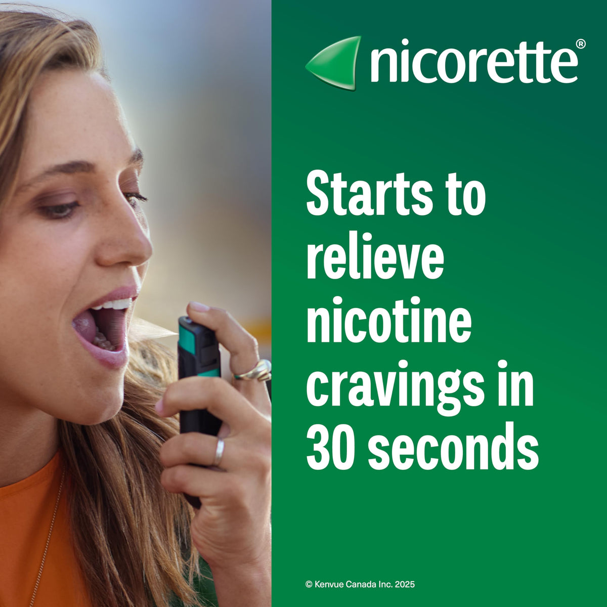 Nicorette QuickMist Nicotine Mouth Spray 1mg, Mint – NRT, 2 x 150 Sprays 🍁 All In One Marketplace Canada