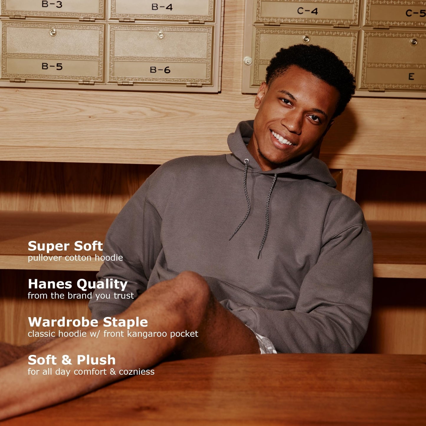 Hanes Men's Pullover Ultimate Heavyweight Fleece Hoodie,Charcoal Heather,X-Large 🍁 All In One Marketplace Canada