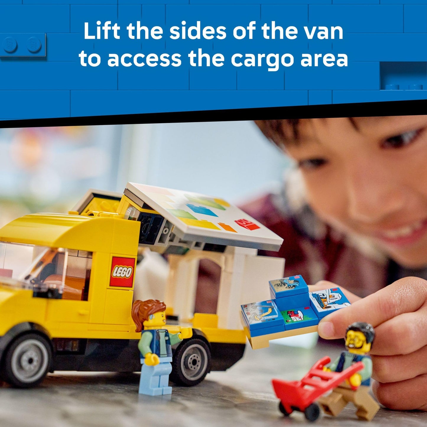 LEGO City: The LEGO Van Building Toy for Kids - Pretend Play Set for Boys & Girls, Ages 6+ - Delivery Van Toy W/2 Minifigures & 4 Mini LEGO Box Elements - Gift Idea for Birthdays - 60500 🍁 All In One Marketplace Canada