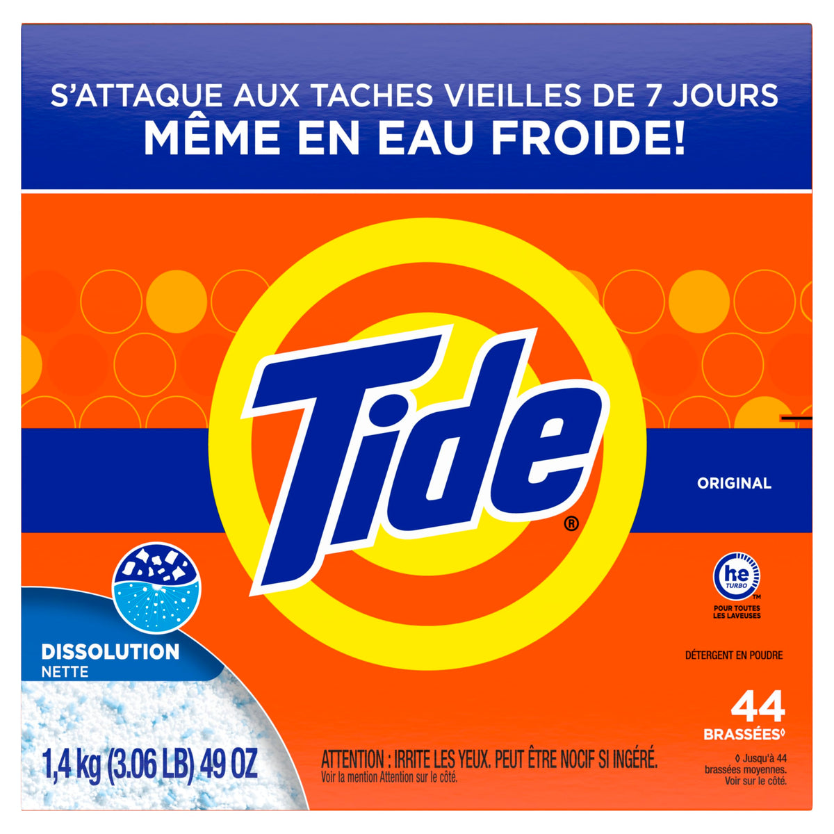 Tide Powder Laundry Detergent, Original Scent, 44 Loads, 1.4 kg 🍁 All In One Marketplace Canada