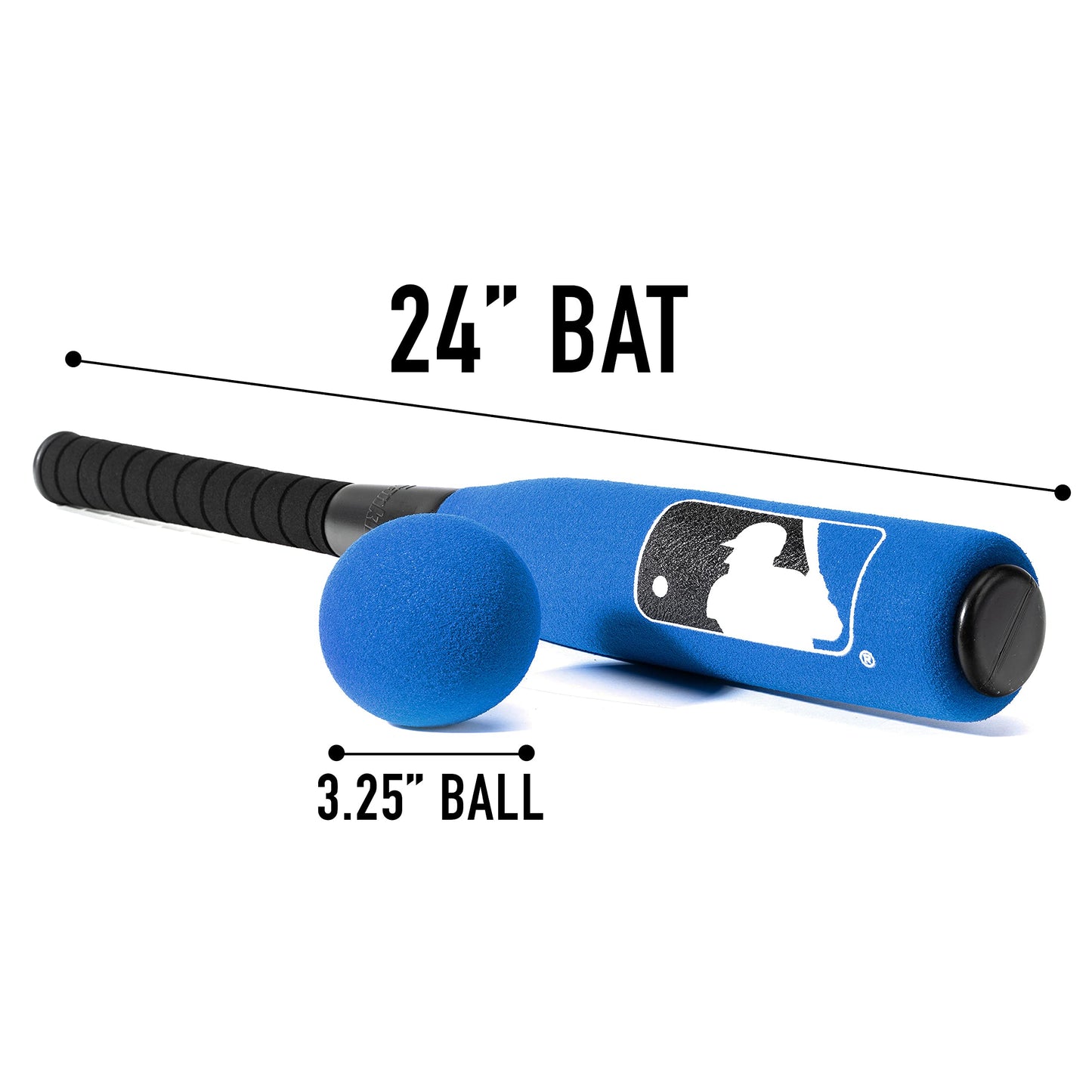 Franklin Sports MLB Kids Foam Baseball Bat + Ball Set - Jumbo Oversize Toy Bat + Foam Ball for Kids + Toddlers - Blue - 24" 🍁 All In One Marketplace Canada