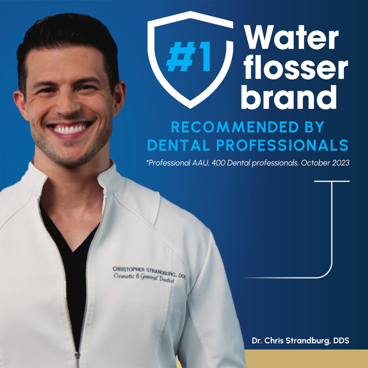 Waterpik Aquarius Water Flosser For Teeth Cleaning, Gums, Braces, Dental Care, Electric Power With 10 Settings, 7 Tips For Multiple Users & Needs, CDA Validated, Blue WP-663, Packaging May Vary 🍁 All In One Marketplace Canada