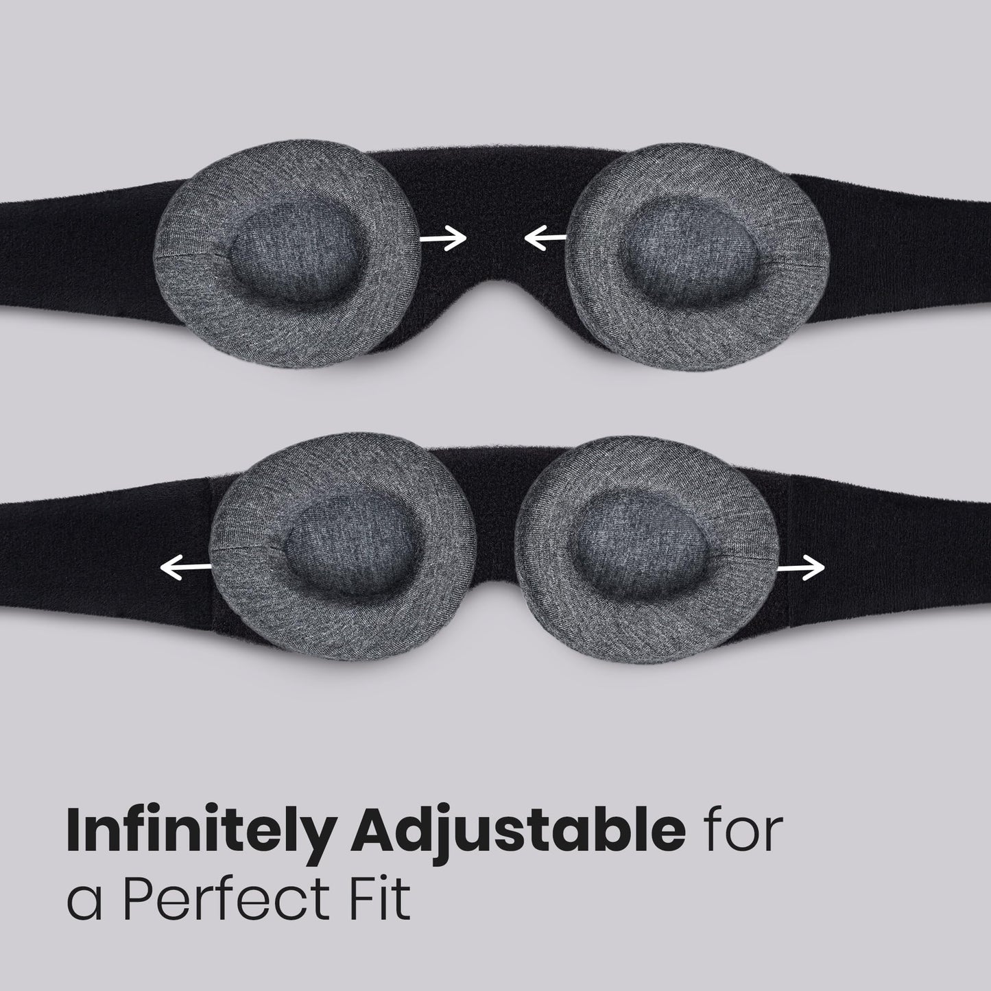 Manta Original Sleep Mask - Maximum Blackout Sleep Mask for Deep Sleep, Adjustable with Detachable Eye Cups, Zero Eye Pressure for Back & Belly Sleepers, Ideal for Travel, Shift Work & Daytime Sleep 🍁 All In One Marketplace Canada