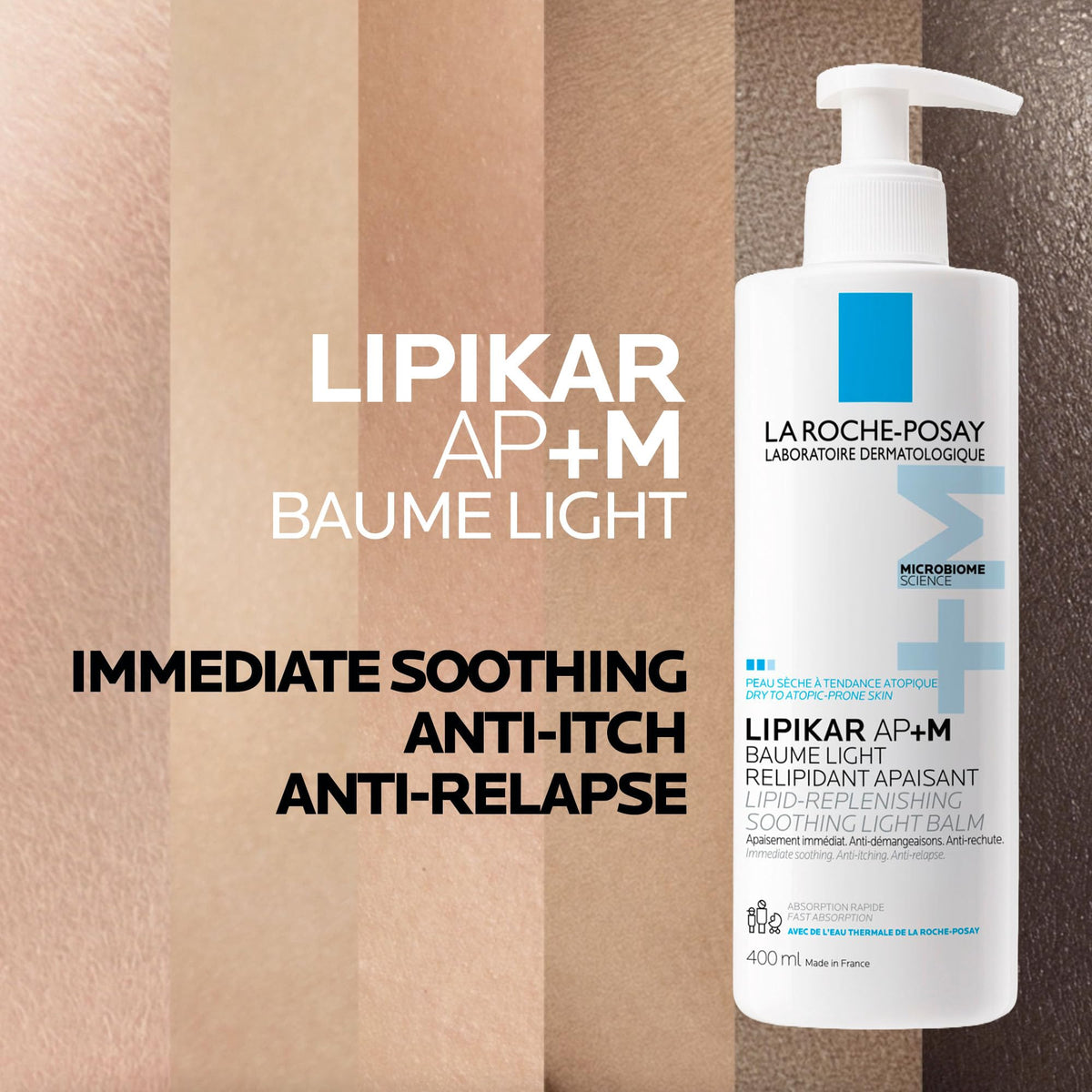 La Roche Posay Lipikar Baume Light AP+M, Body Lotion for Dry Skin, Lightweight Moisturizer with Shea Butter & Niacinamide for Body, Face & Hands, Fragrance Free, Recommended by Dermatologists, 400mL 🍁 All In One Marketplace Canada