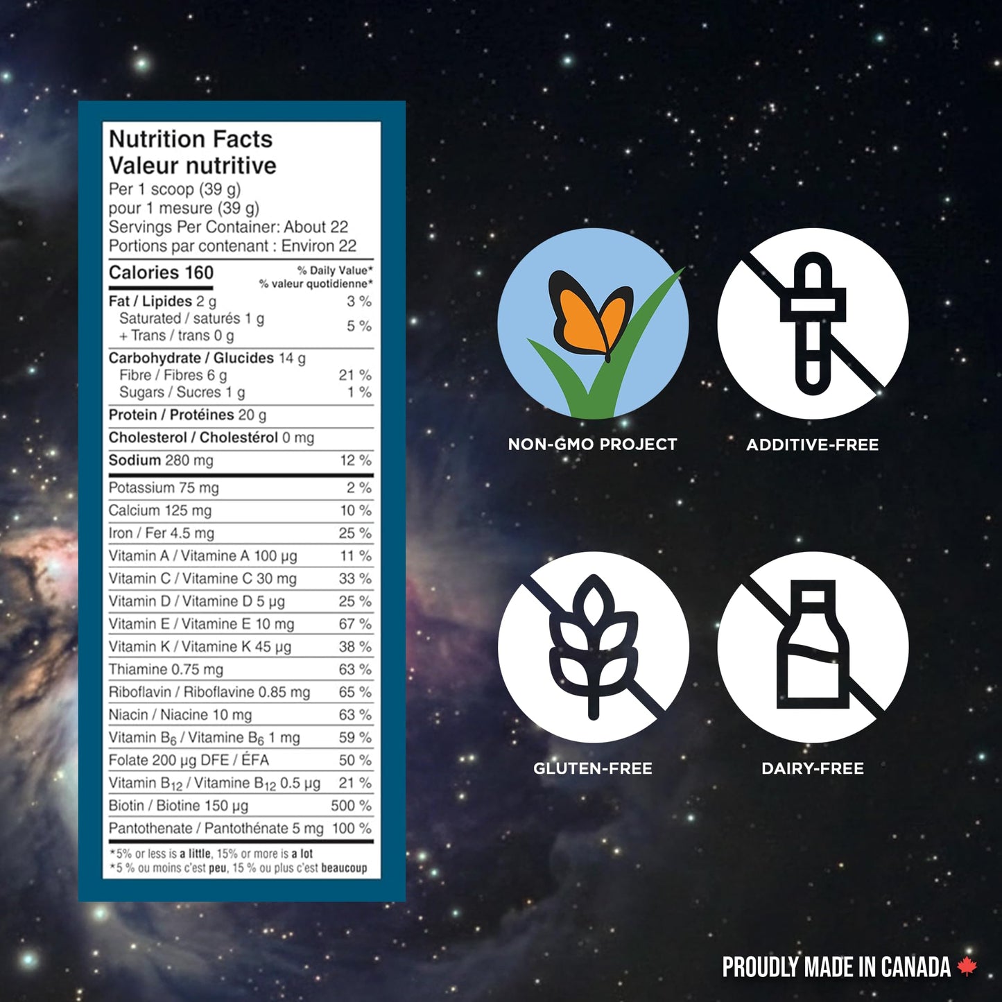 Vega Premium All-in-One Nutrition Protein Powder – 20g Plant-Based Vegan Protein, Vitamins & Probiotics, Natural Unsweetened, 860g (22 Servings) 🍁 All In One Marketplace Canada