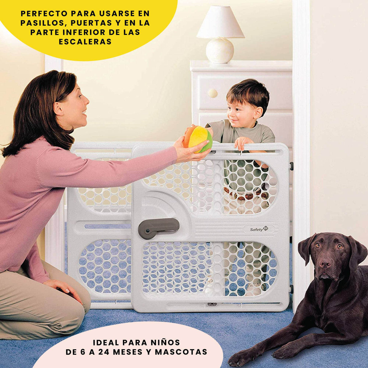 Safety 1st Pressure Mount Easy Fit Security Gate, Fits Spaces between 28" and 40", and 27" Tall, White 🍁 All In One Marketplace Canada