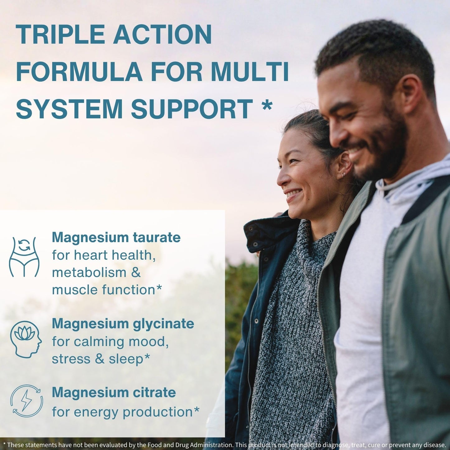 Igennus Superior Triple Magnesium Complex, 262mg Body-Ready Elemental Magnesium, Taurate, Glycinate & Citrate, High Absorption, Fully Reacted & Chelated, Clean Label, Non-Buffered, 60 Vegan Tablets 🍁 All In One Marketplace Canada