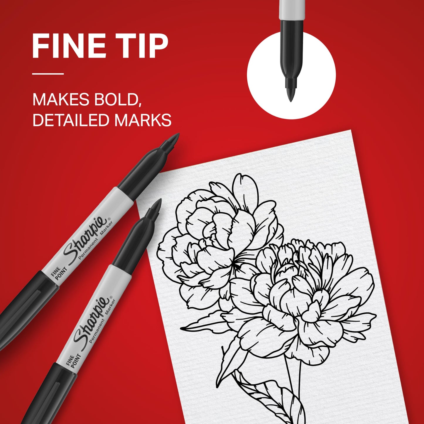 Sharpie Permanent Markers, Fine Point, Black, 36 Count 🍁 All In One Marketplace Canada