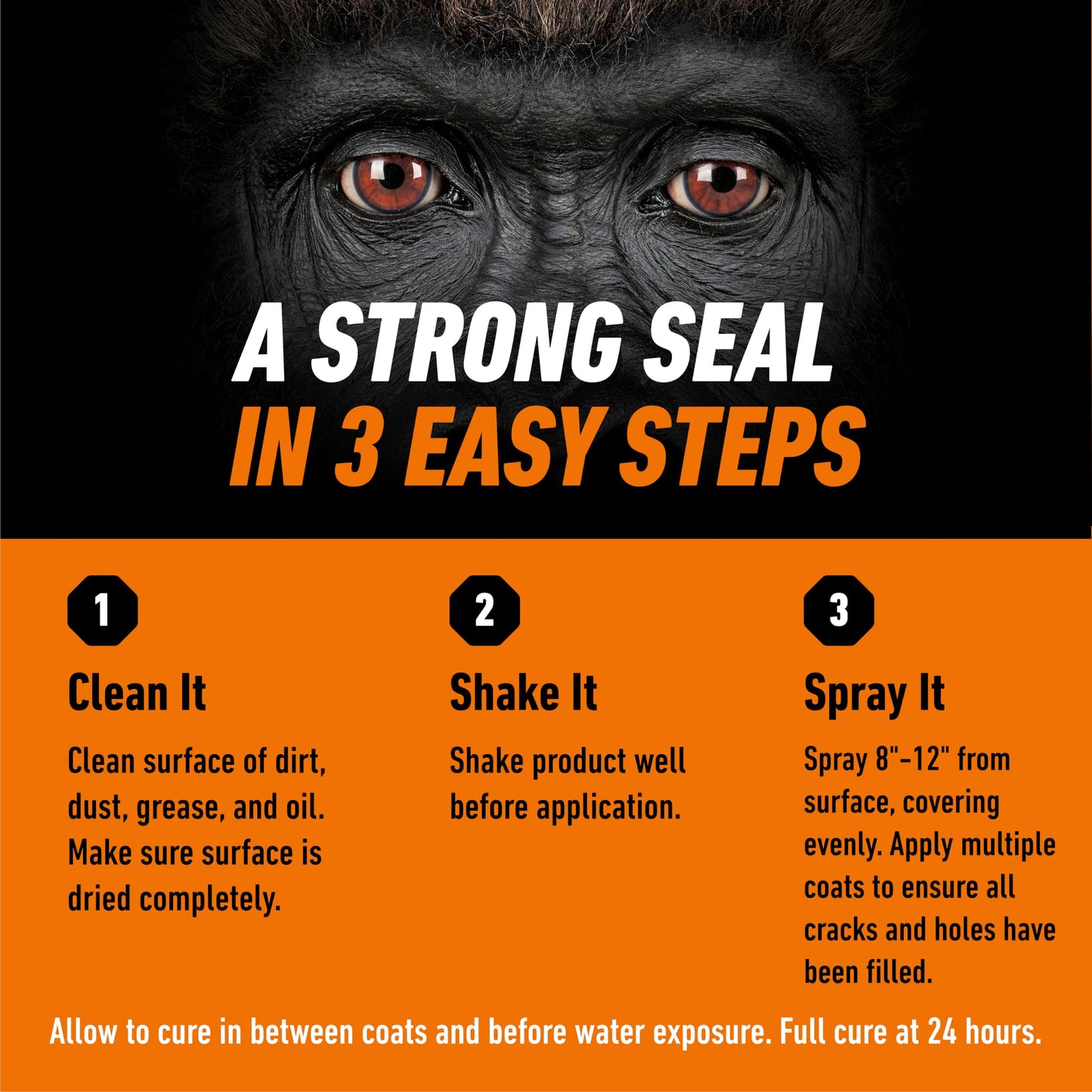 Gorilla Waterproof Patch & Seal Spray, Flexible Rubberized Coating, Seals Out Water Air & Moisture, Stops & Prevents Leaks, White, 14oz/396g, (Pack of 1) 🍁 All In One Marketplace Canada