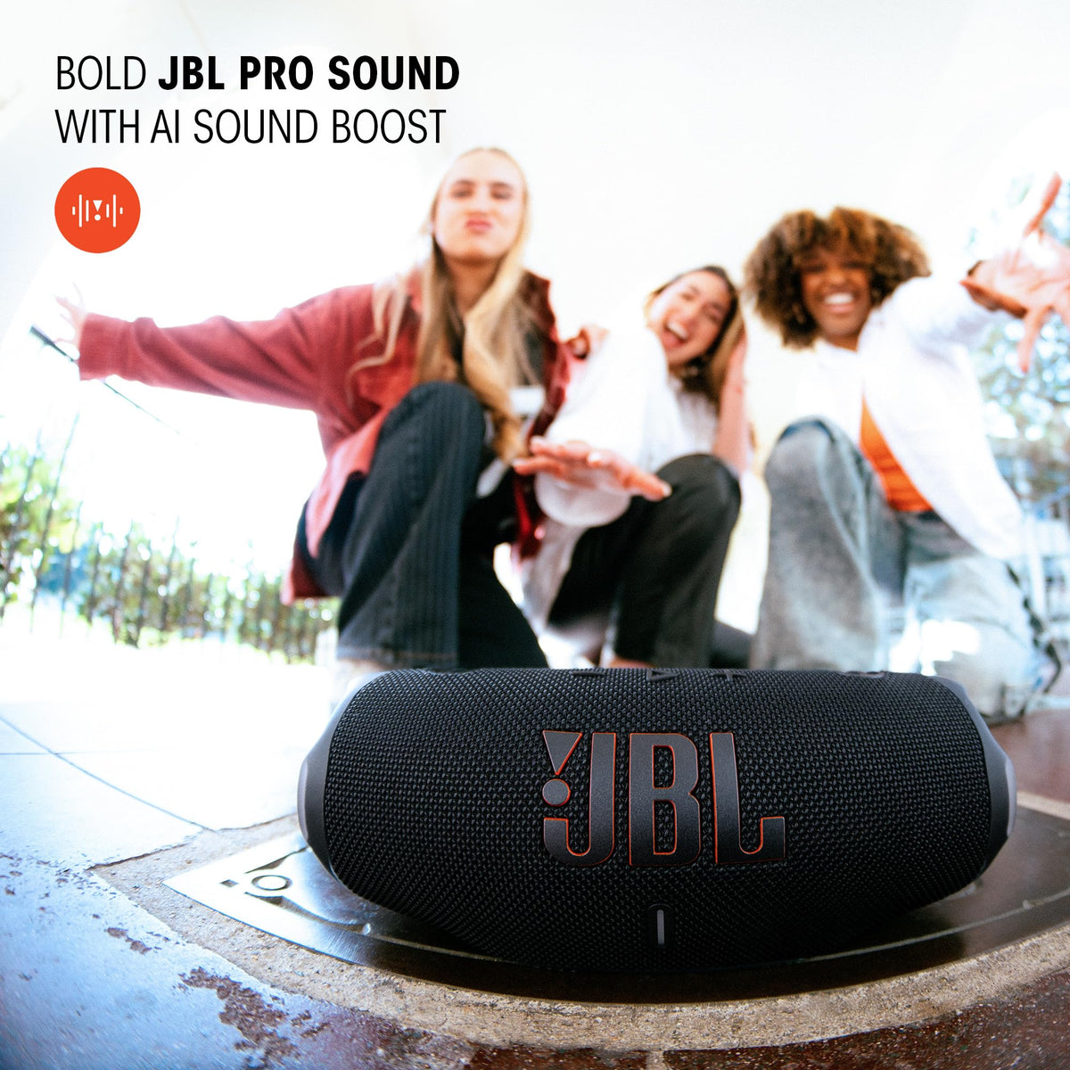 JBL Charge 6 - Portable Waterproof & Drop-Proof Bluetooth Speaker, Bold Pro Sound with AI Sound Boost, 28Hrs of Playtime, Built-in powerbank & Comes with a Sturdy/Removable Carrying Strap (Pink) 🍁 All In One Marketplace Canada