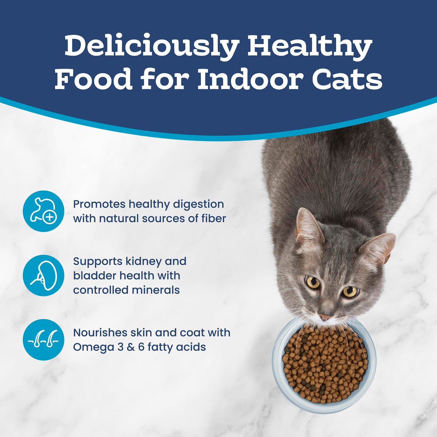 Blue Buffalo Tastefuls Chicken & Brown Rice Recipe Sensitive Stomach Adult Dry Cat Food, Real Chicken First, Deliciously Healthy Natural Cat Food, Natural Ingredients, Supports Digestion, 6.8kg Bag 🍁 All In One Marketplace Canada
