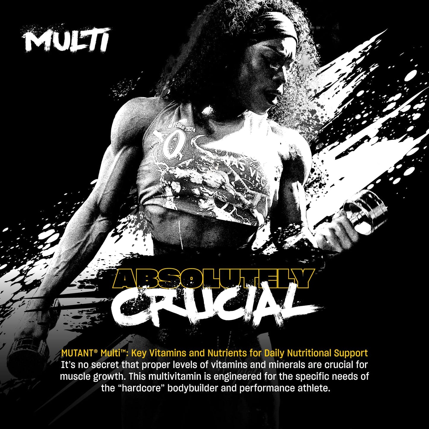 MUTANT Multi Vitamins - Men's Multivitamin for Hardcore Athletes & Body Builders, Supports Muscle Function, Energy Metabolism, Immune Health with 70 Vitamins Minerals Antioxidants (60 Caplets, CA) 🍁 All In One Marketplace Canada