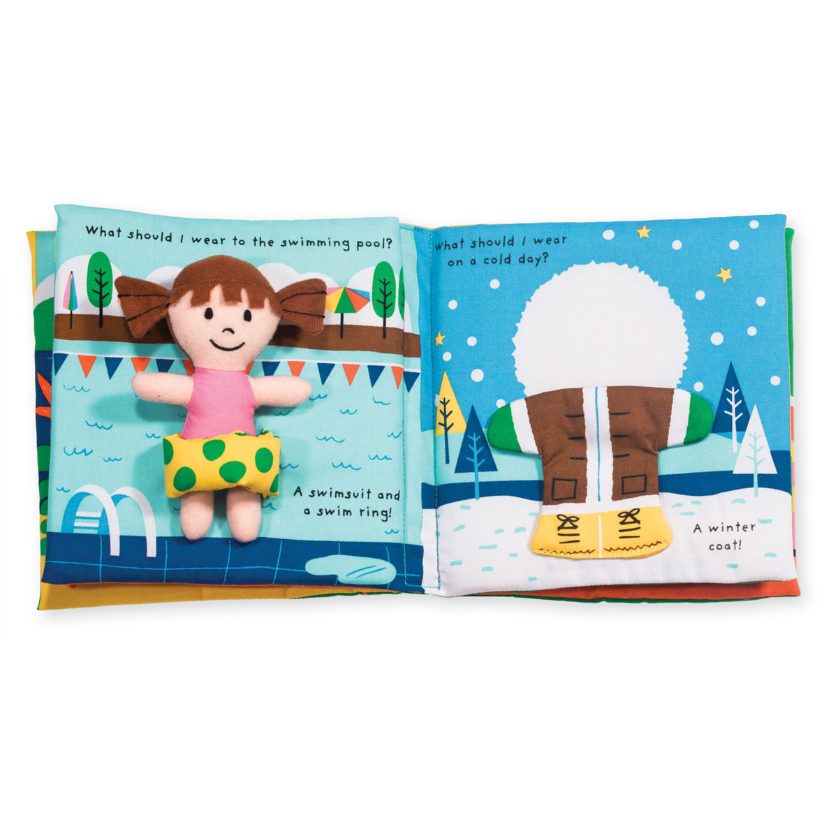 Melissa & Doug Soft Activity Baby Book - What Should I Wear?Sensory Toys for Toddlers, Travel Toys for Toddlers, Dress Up Doll for Babies and 🍁 All In One Marketplace Canada