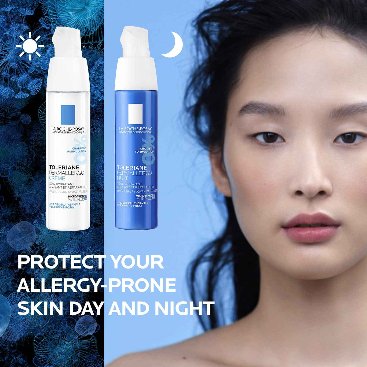 La Roche-Posay Toleriane NIGHT Face cream for Women & Men. Dermallergo Moisturizer for Face, Eyes & Neck. Soothing Ultra Sensitive Skin, Anti-Redness, with Niacinamide & Neurosensine, 40ML 🍁 All In One Marketplace Canada