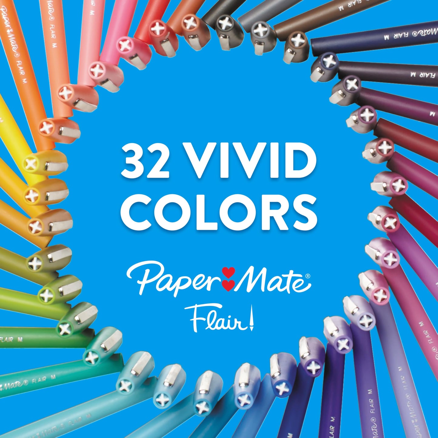 Paper Mate Flair Felt Tip Pens, Medium Point (0.7 mm), Assorted Colours, 24 Count 🍁 All In One Marketplace Canada