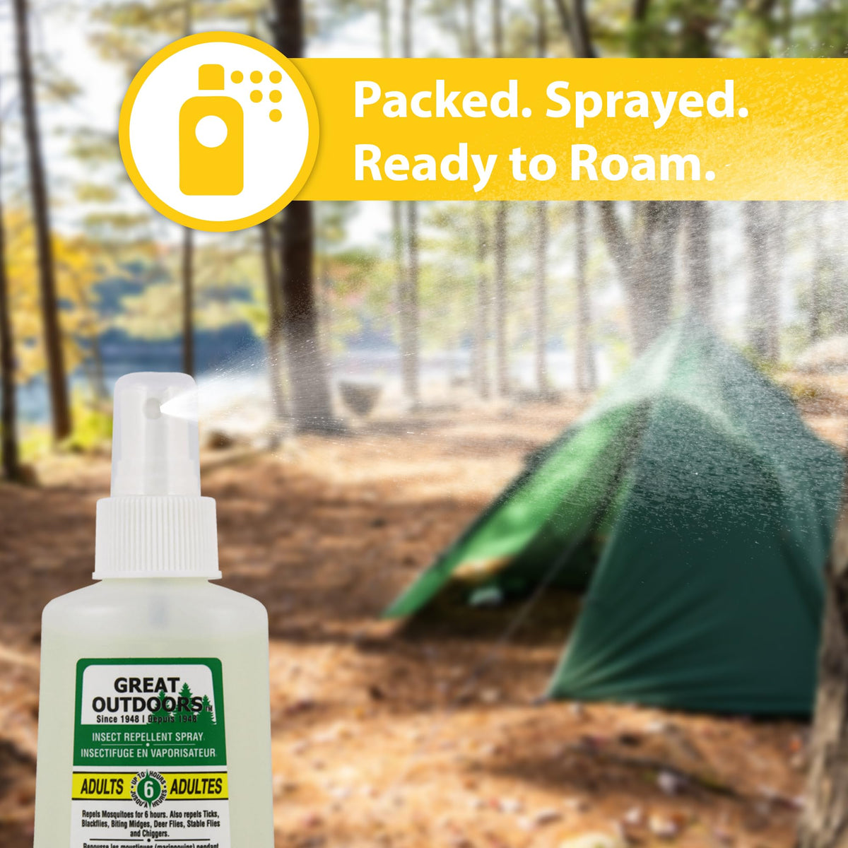 Great Outdoors Insect Repellent 30% DEET Pump Spray, 150mL 🍁 All In One Marketplace Canada