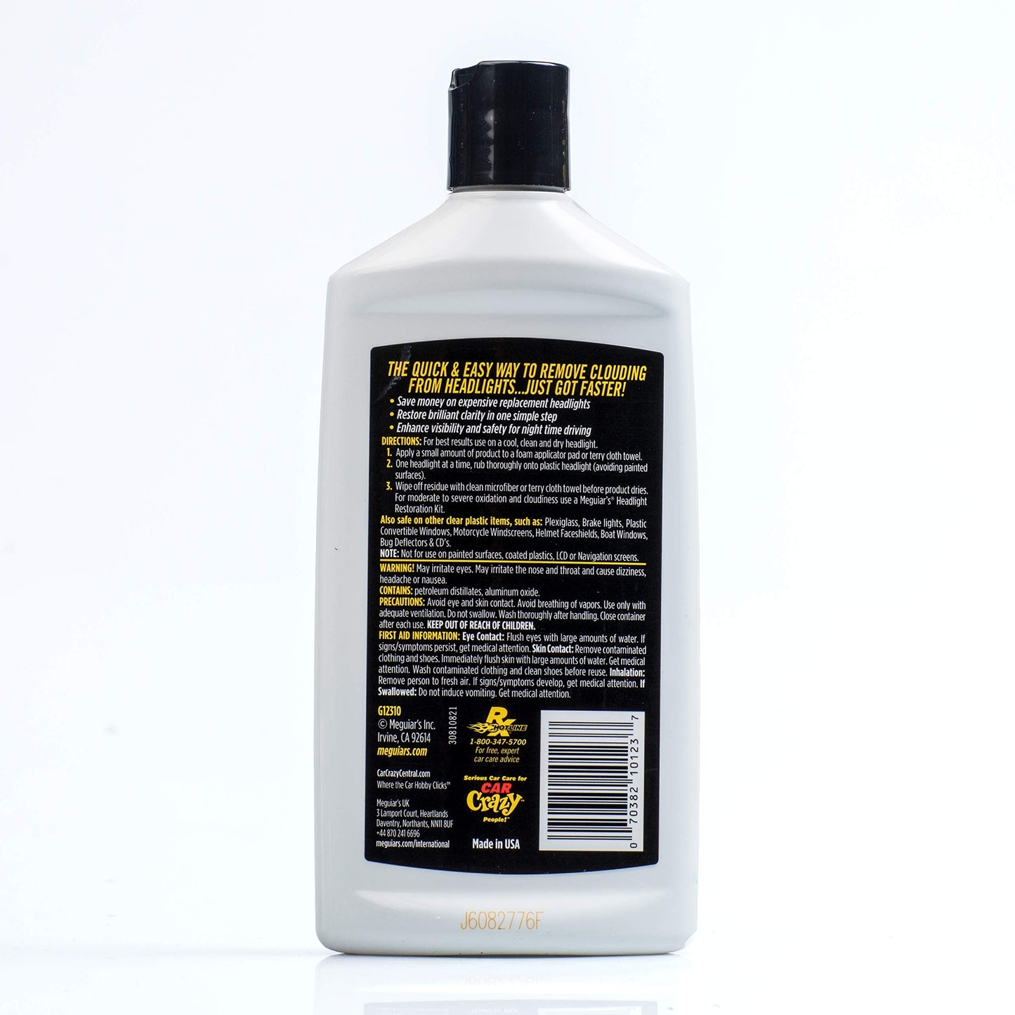 Meguiar's PlastX Clear Plastic Cleaner & Polish - Revive Cloudy, Hazy, and Lightly Scratched Plastics, Restore Clarity - 10 Oz 🍁 All In One Marketplace Canada
