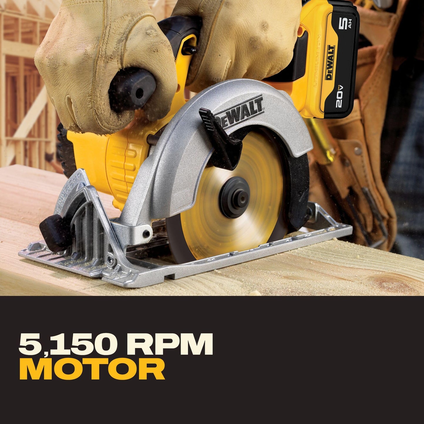 DEWALT 20V MAX* 6-1/2-Inch Circular Saw Kit, 5.0-Ah (DCS391P1) 🍁 All In One Marketplace Canada