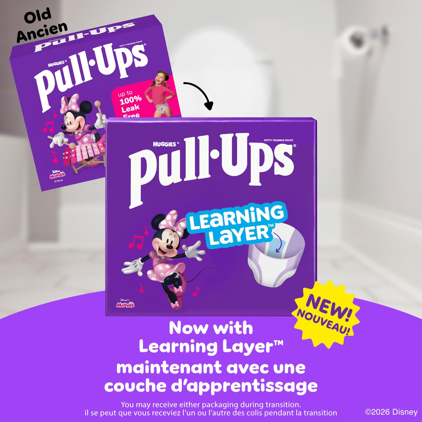 Pull-Ups Girls Potty Training Underwear, Easy Open Toddler Pants 5T-6T (46+ lbs), Learning Designs for Toddlers, 66 count 🍁 All In One Marketplace Canada