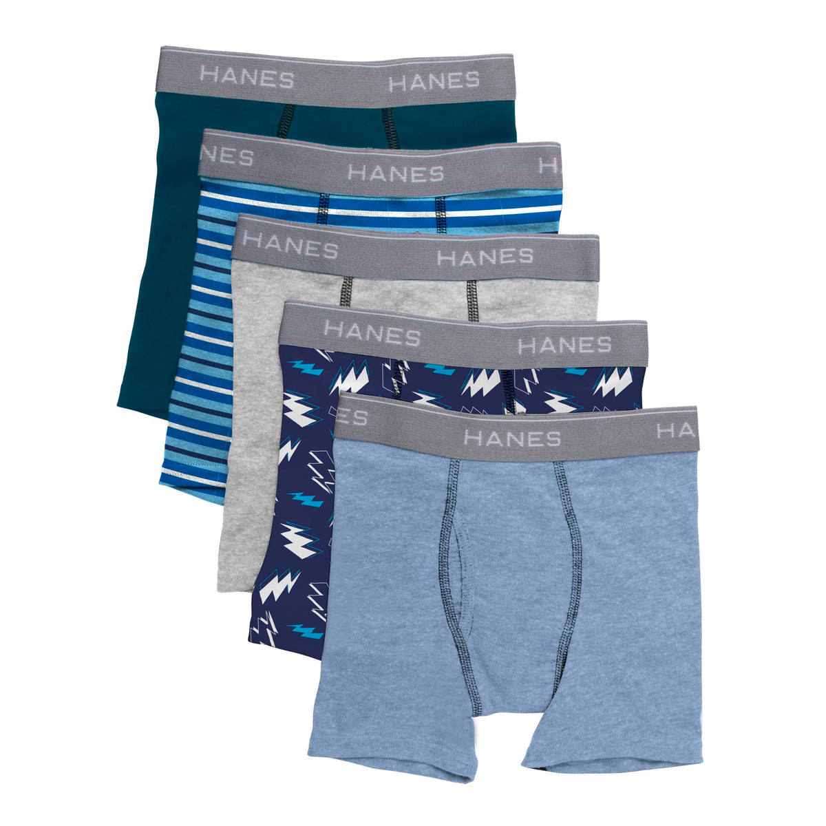 Hanes boys 5 Pack Breathable Boxer Briefs, Assorted, Small US 🍁 All In One Marketplace Canada