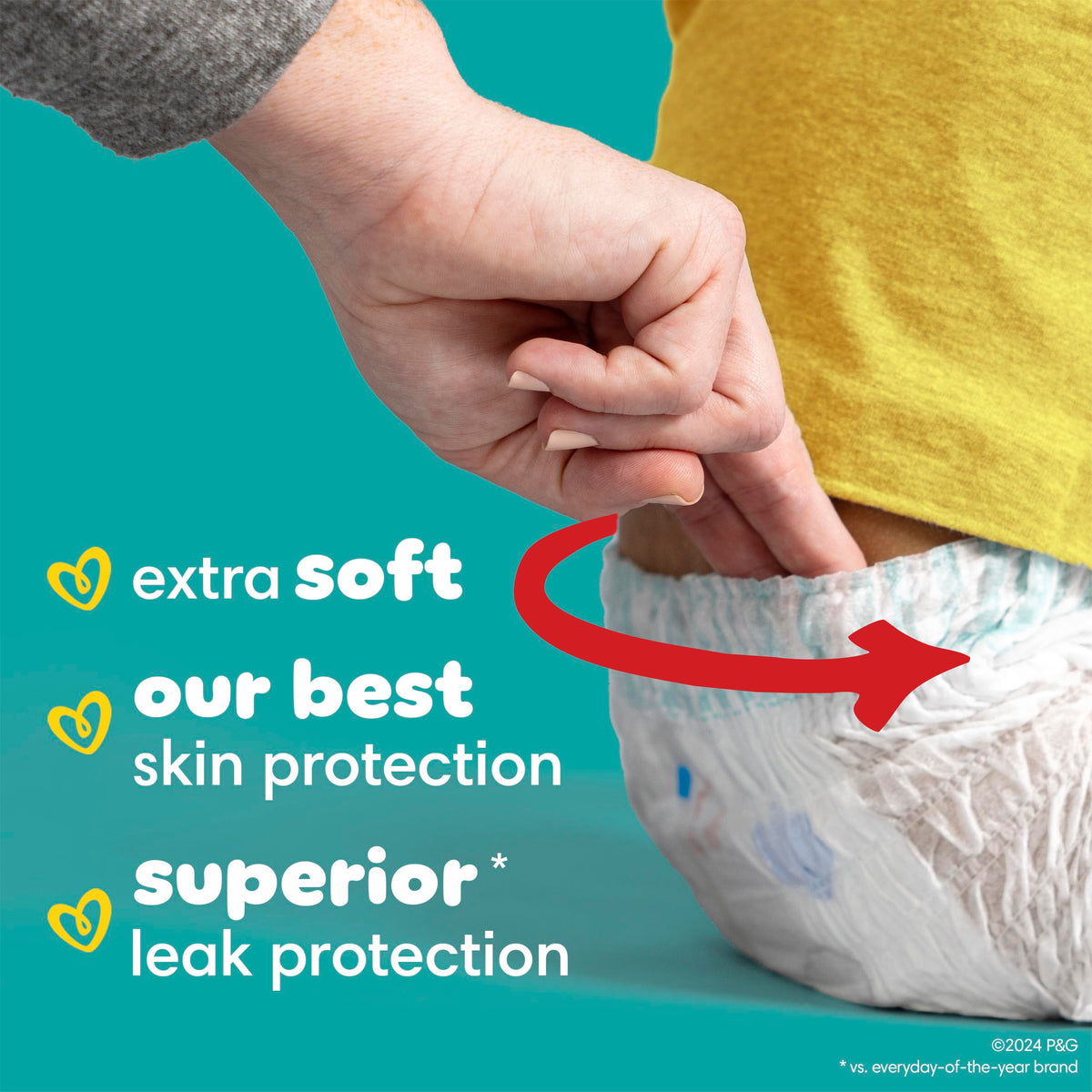 Pampers Diapers - Swaddlers 360° - Size 5, up to 100% Leakproof Comfy Dry Fit, EZ Off Tabs Designed for Easy Changes, Pull On Diaper, 1 Pack (Count of 116) 🍁 All In One Marketplace Canada