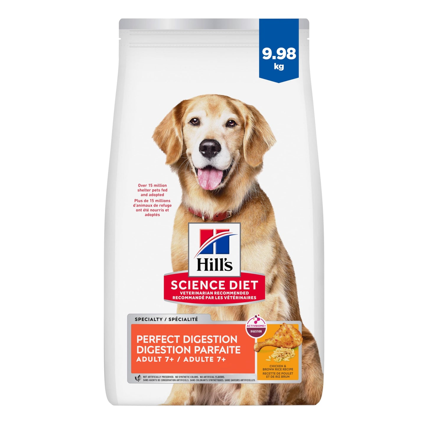 Hill's Science Diet Adult 7+ Perfect Digestion Chicken, Whole Oats & Brown Rice Recipe Dry Dog Food 10.0 kg Bag 🍁 All In One Marketplace Canada