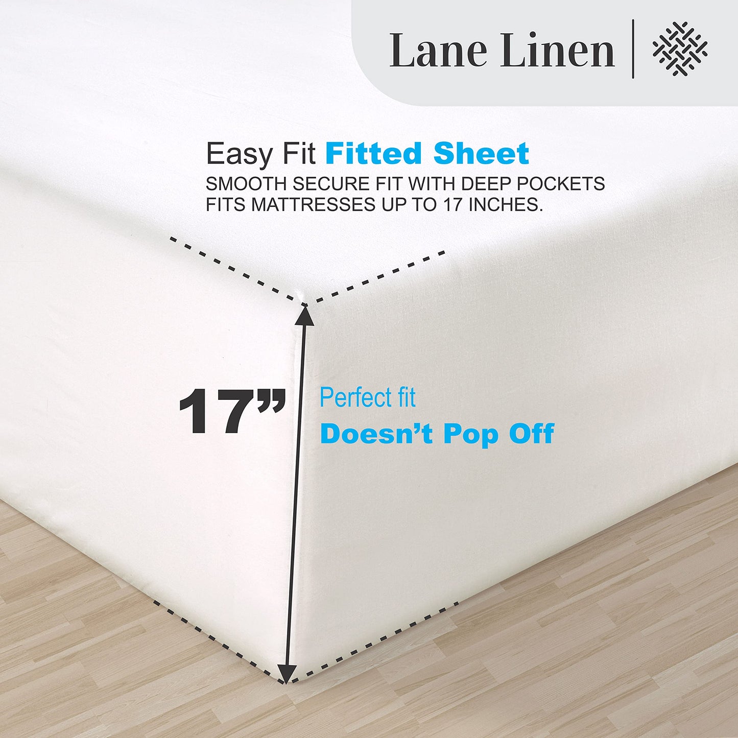 100% Egyptian Cotton Queen Sheets - 1000 Thread Count White Bed Sheets for Queen Size Bed, Long Staple Cotton Bedding Sheets, Sateen Weave, Luxury Hotel Sheets, Fits 17" Mattress 🍁 All In One Marketplace Canada