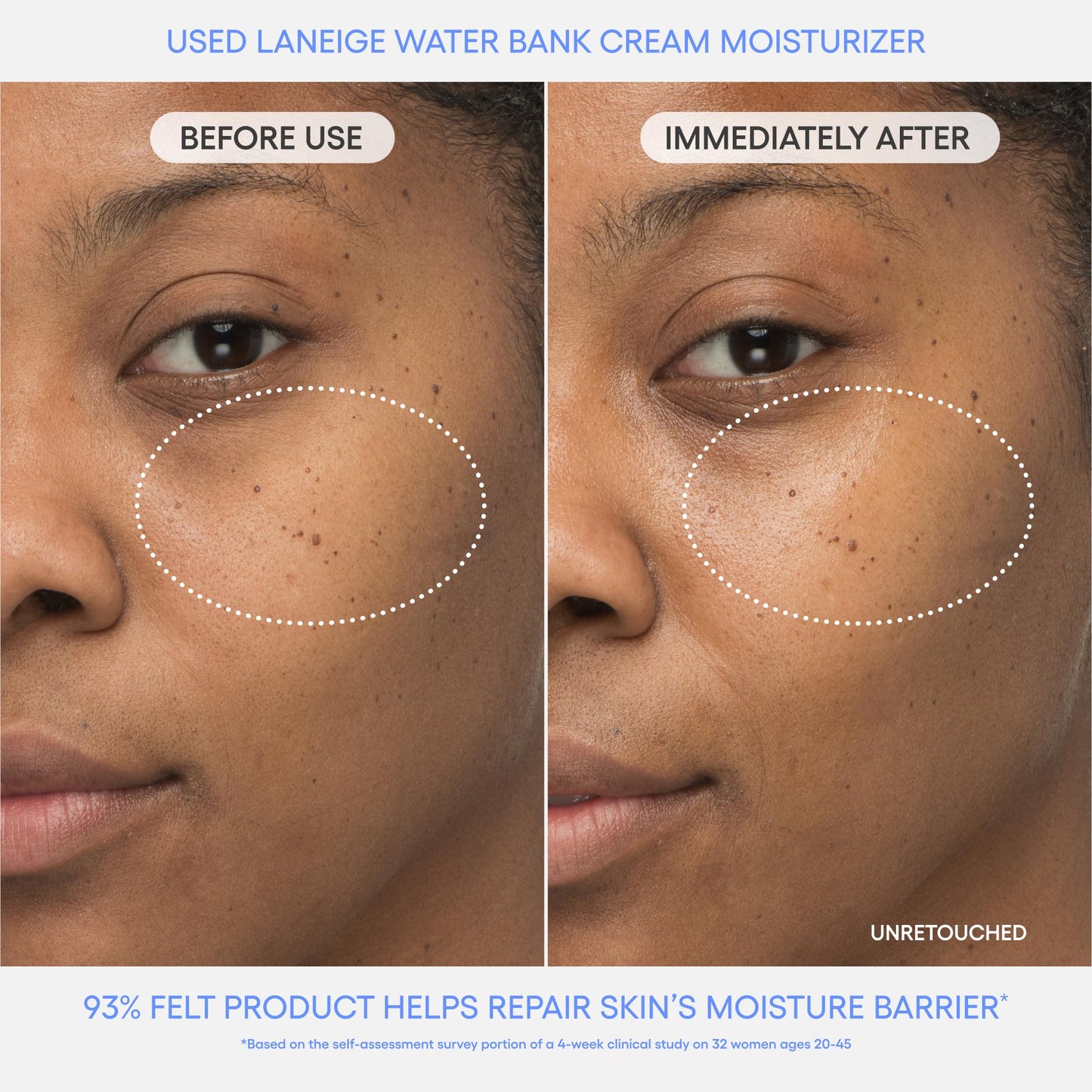 LANEIGE Water Bank Blue Hyaluronic Cream Moisturizer Refill: Hydrating Korean Face Cream with Squalane & Ceramide for Skin Barrier Support, Dermatologist-Tested 🍁 All In One Marketplace Canada