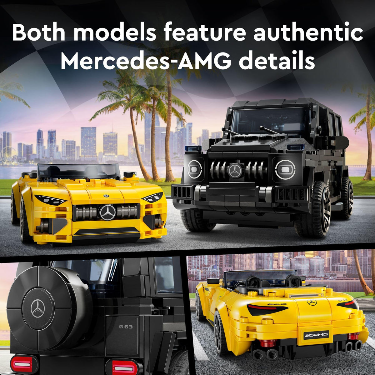 LEGO Speed Champions Mercedes-AMG G 63 & Mercedes-AMG SL 63 Building Toys - Kids Pretend Play Toy Cars for Boys & Girls, Ages 10+ Years - Gifts for Christmas - 76924 🍁 All In One Marketplace Canada