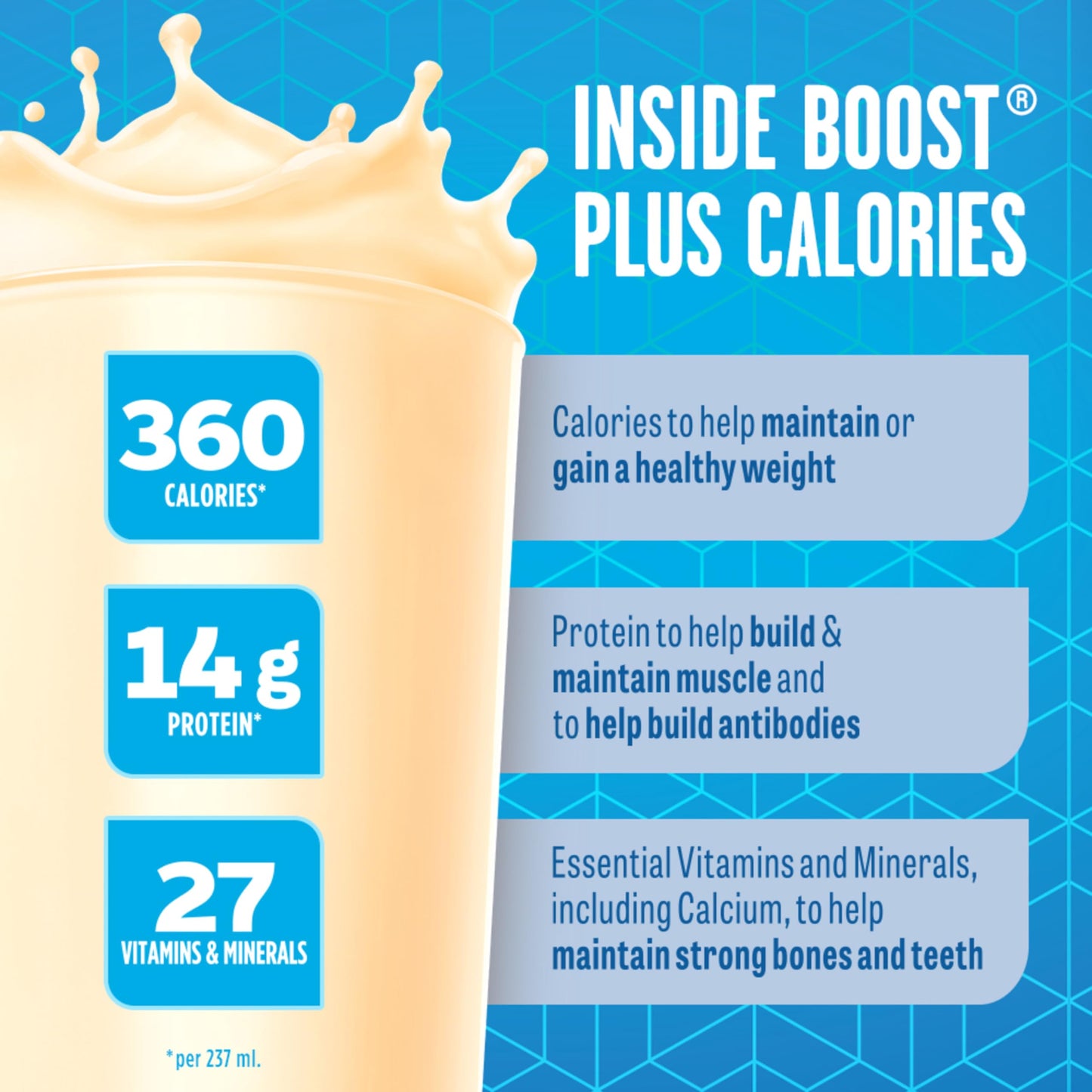 BOOST PLUS Complete Nutrition Drink, Vanilla, 6x237ml Bottles, Case Pack of 4, Packaging May Vary 🍁 All In One Marketplace Canada