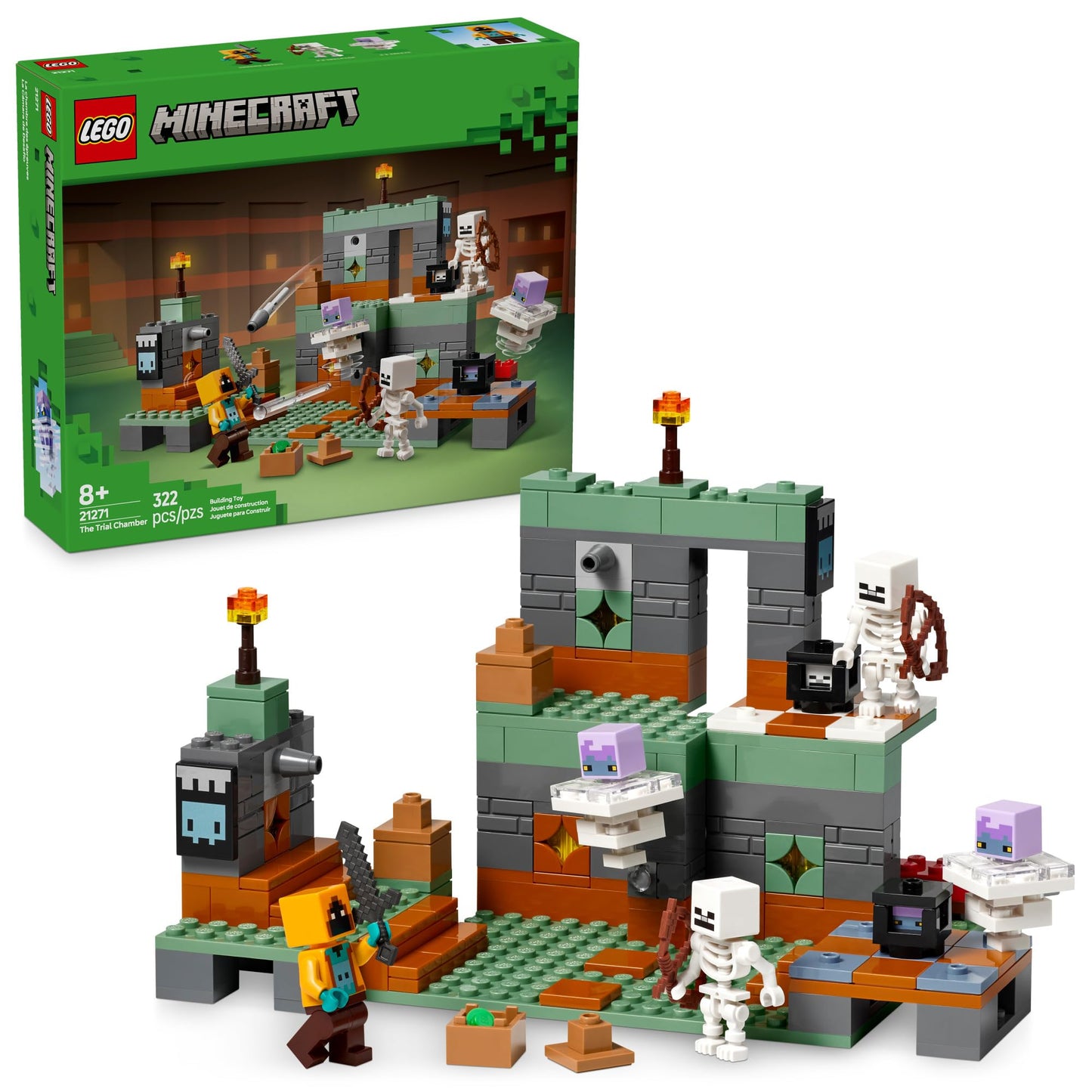 LEGO Minecraft The Trial Chamber Building Toy - Gamer Playset for Kids, Girls and Boys, Ages 8+ - Includes Shadow Hoodie Minifigure for Pretend Play - Birthday Gift Idea - 21271 🍁 All In One Marketplace Canada