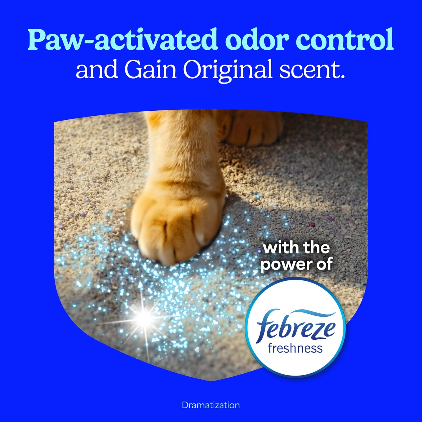 Fresh Step Clumping Cat Litter with Febreze Gain Scent, Long Lasting Odor Control Kitty Litter with Activated Charcoal, Low Dust Formula, 14 lb 🍁 All In One Marketplace Canada