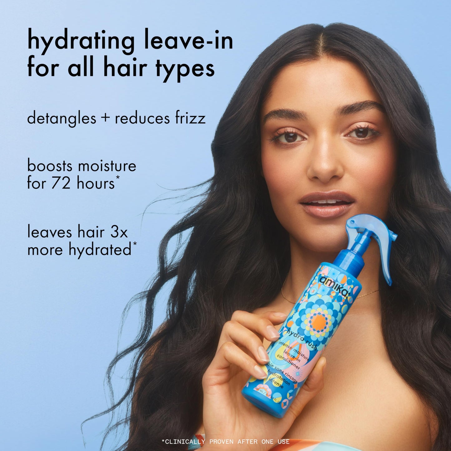 amika hydro rush intense moisture leave-in conditioner with hyaluronic acid, 60ml 🍁 All In One Marketplace Canada