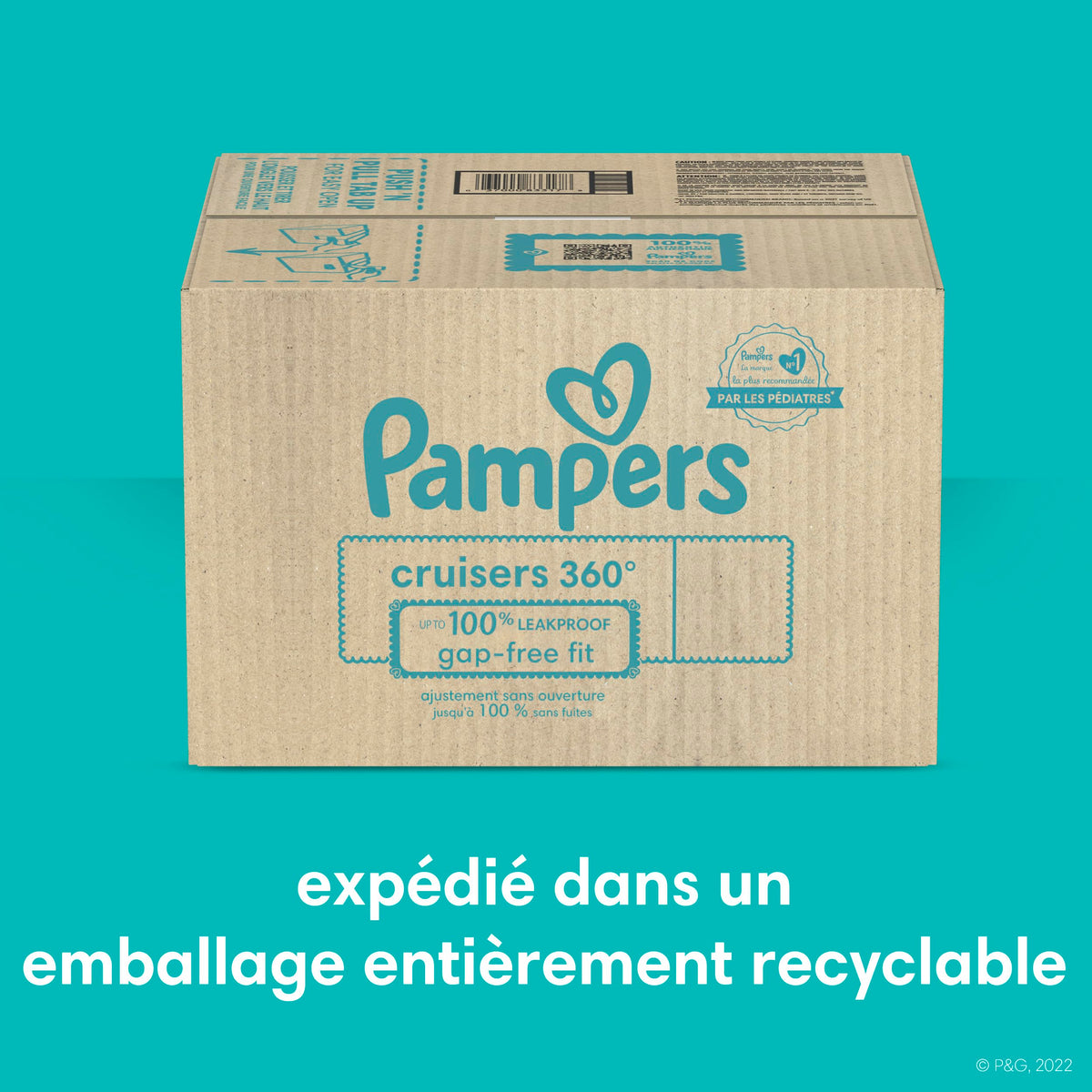 Pampers Diapers - Cruisers 360 degrees - Size 6, up to 100% Leakproof Fit, Designed for Active Babies, Pull On Diaper, EZ Off Tabs Designed for Easy Changes, 1 Pack (Count of 104) 🍁 All In One Marketplace Canada