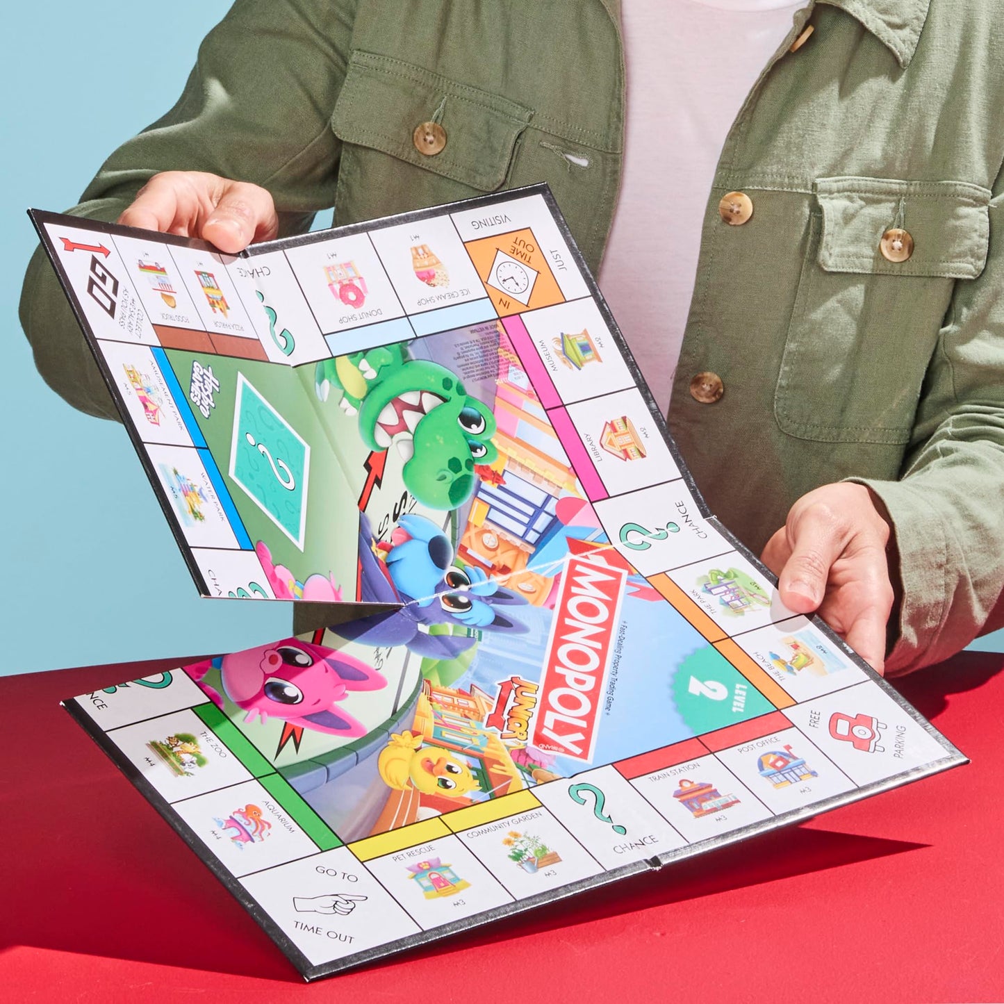 Monopoly Junior Board Game | 2 Games in 1 for Younger Kids, 2-Sided Board | Ages 4+ | 2 - 4 Players | 20 Mins. | Gifts for Preschoolers (English & French Version) 🍁 All In One Marketplace Canada