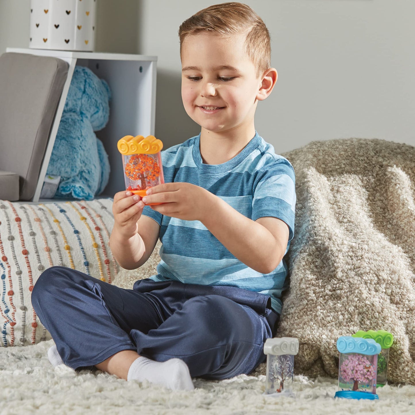 hand2mind Changing Seasons Sensory Tubes, Quiet Fidget Toys for Kids 3-5, Toddler Science Toys, Weather Toys, Calming Toys for Kids, Calm Down Corner Supplies, Preschool Classroom Must Haves 🍁 All In One Marketplace Canada