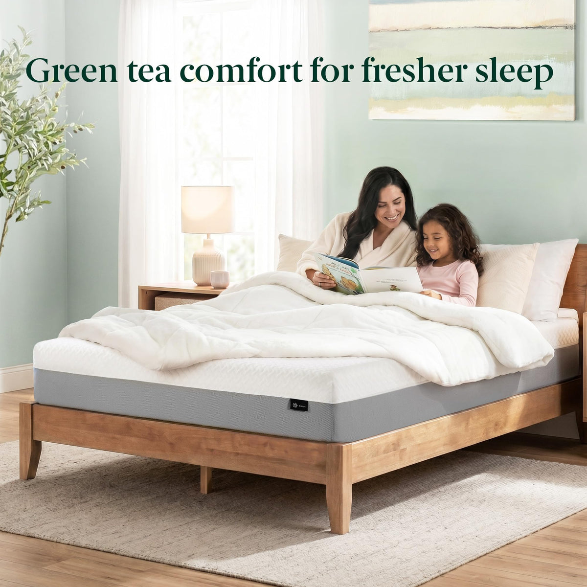Zinus Full Mattress - 8 Inch Green Tea Essential Memory Foam Mattress, Affordable Mattress, Pressure Relief, CertiPUR-US Certified Foam, Mattress in a Box, 10-Year Warranty, Full Size 🍁 All In One Marketplace Canada