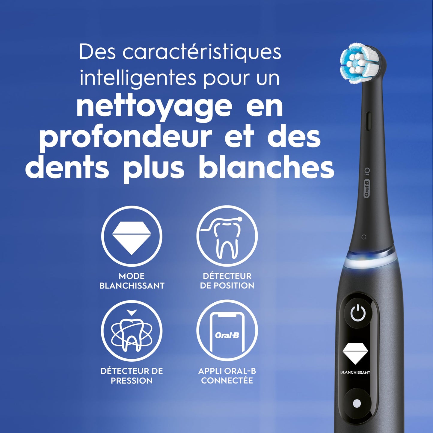 Oral-B iO6 Electric Toothbrush, for a Deep Clean and Whiter Teeth, Black Lava, Rechargeable Electric Toothbrushes, iO Series 6 with 1 Power Toothbrush, 1 Brush Head, and 1 Travel Case 🍁 All In One Marketplace Canada