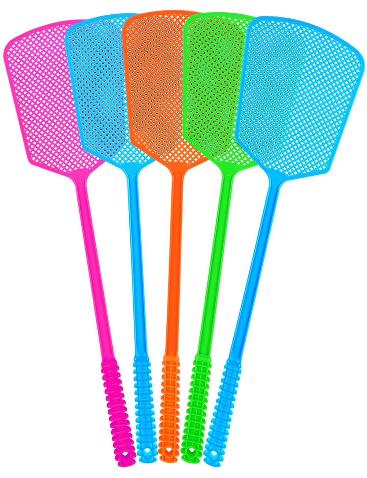 Fly Swatter,5 Pack Plastic Heavy Duty Manual Fly Killer, Long Handle Flyswatter, Large Bug Swatters That Work for Indoor and Outdoor 🍁 All In One Marketplace Canada