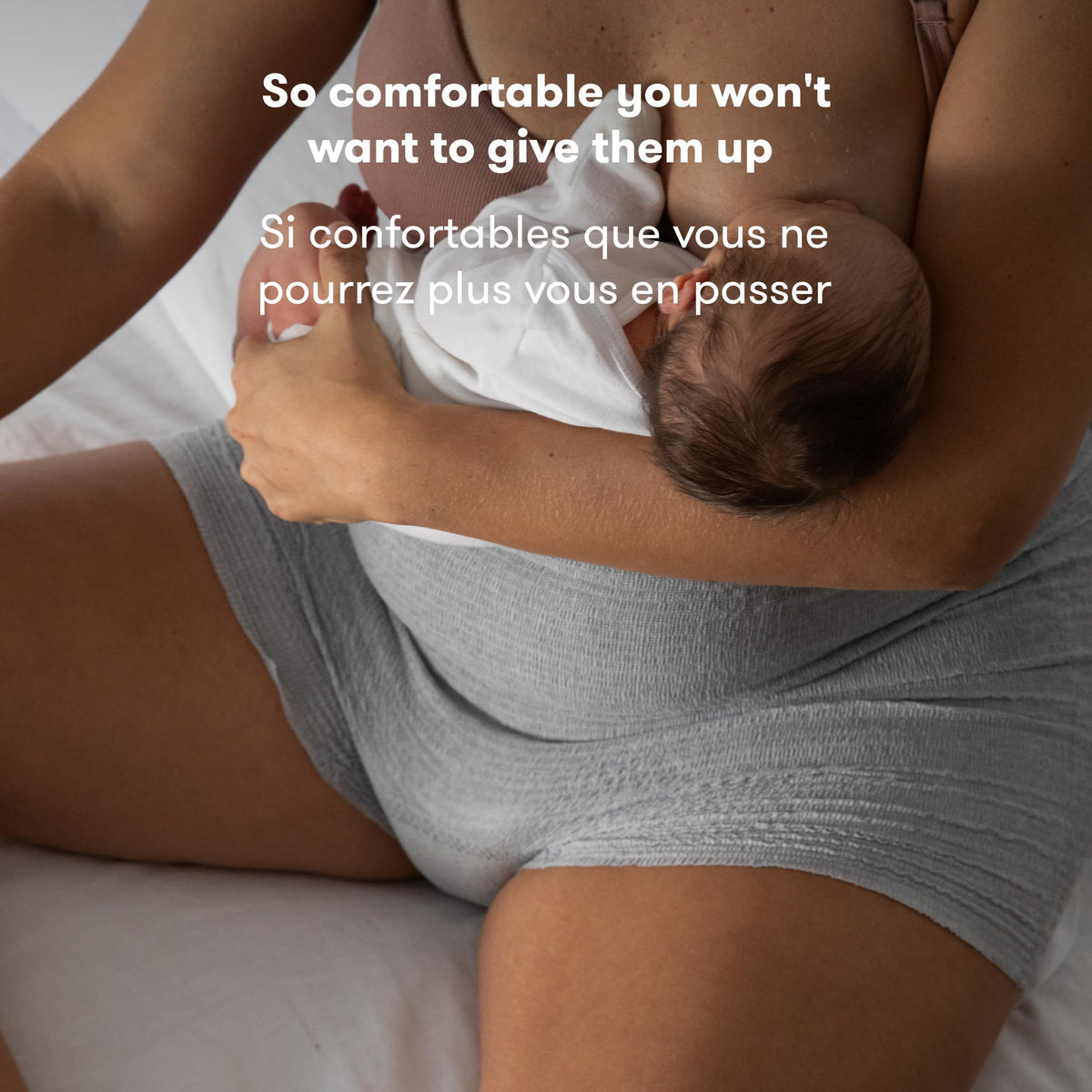 Frida Mom Postpartum Disposable Underwear, Microfiber Boyshort Cut Underwear - Size Regular (8ct) Grey 🍁 All In One Marketplace Canada