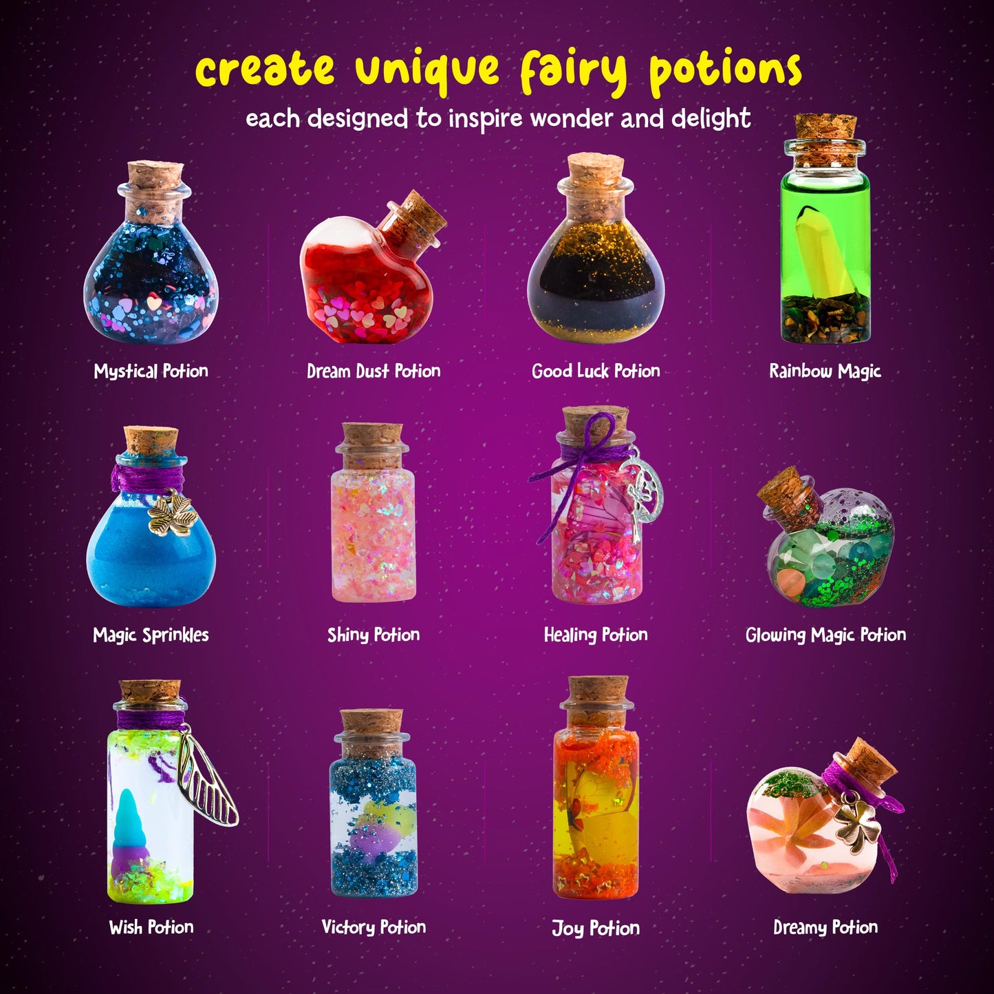 Dan&Darci Magic Fairy Potion Kit for Boys - Birthday Gifts for Girls - Gift Ideas for Girls Ages 6, 7, 8, 9, 10 - Toys 8-10, 7-8 - Arts & Crafts for Boys 6-8 🍁 All In One Marketplace Canada