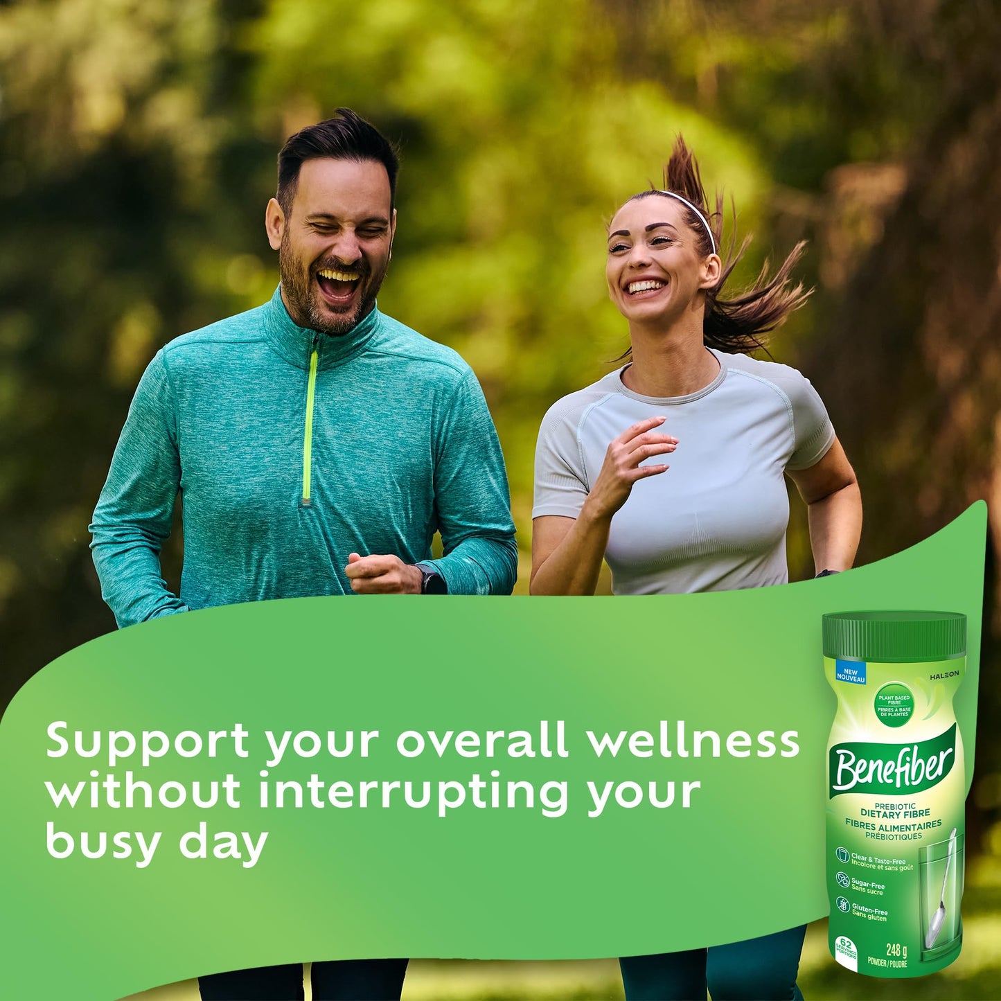 Benefiber Prebiotic Fibre Supplement Powder, Promotes Good Gut Health, Unflavoured & Completely Clear, Dissolves in Drinks & Food, Plant‑Based, Sugar‑Free, Gluten‑Free, Non-GMO, Daily Soluable Fibre Supplement, 62 Servings (248 g)