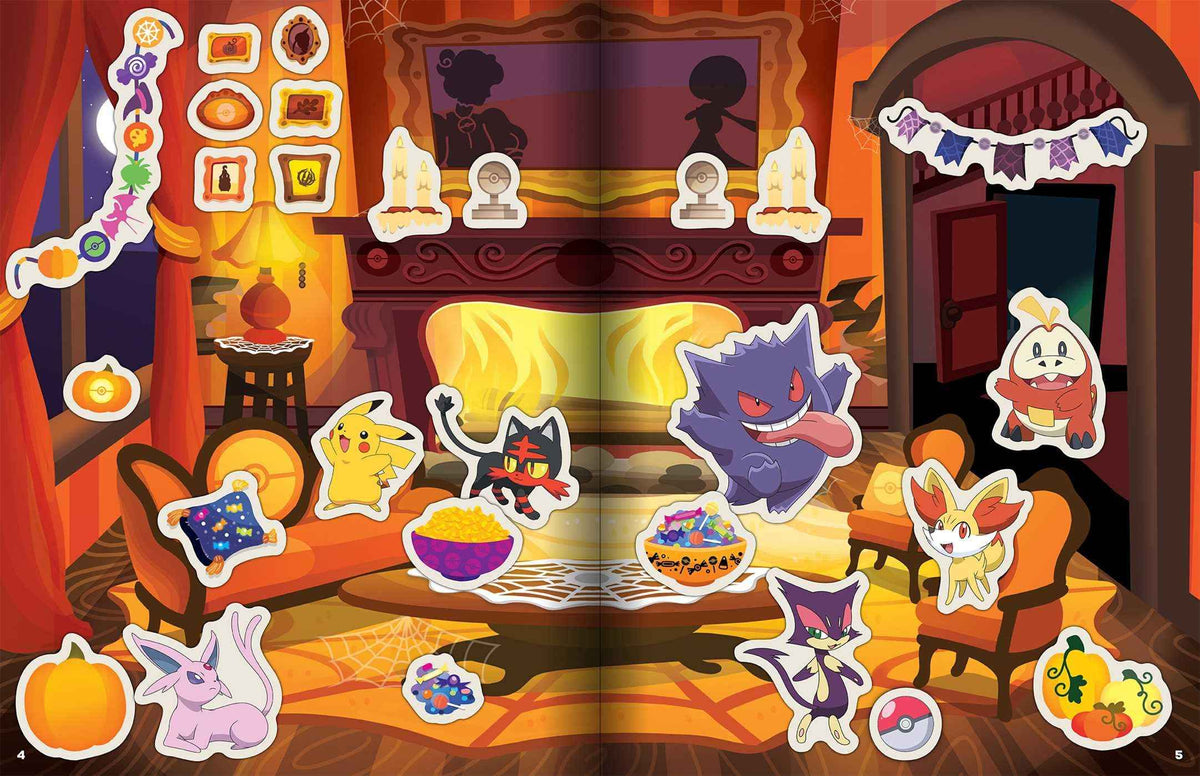 Pokémon Halloween: The Official Sticker Book: Over 700 Stickers!
