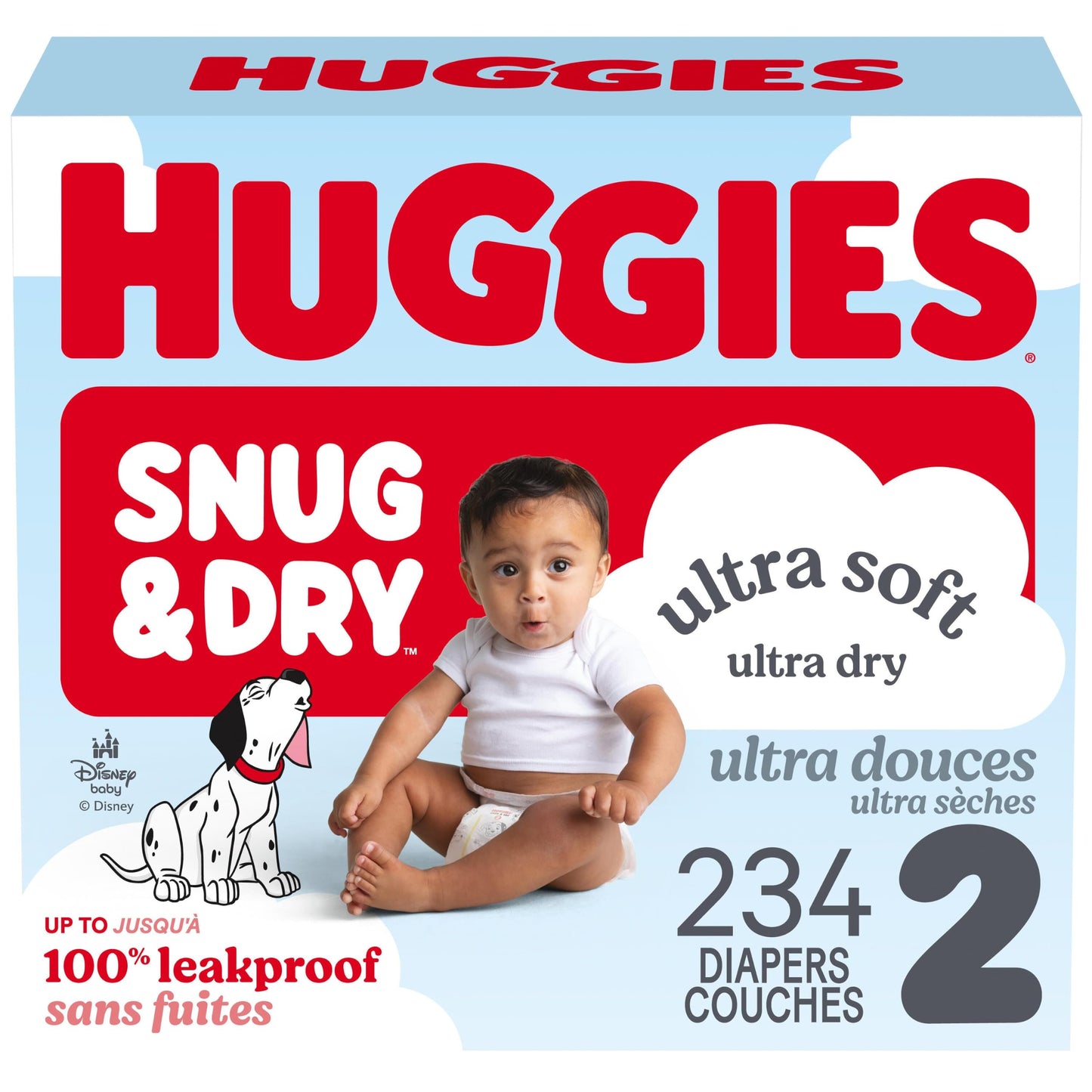Huggies Size 2 Diapers, Snug & Dry Baby Diapers, Size 2 (12-18 lbs), 234 Count, Packaging May Vary 🍁 All In One Marketplace Canada