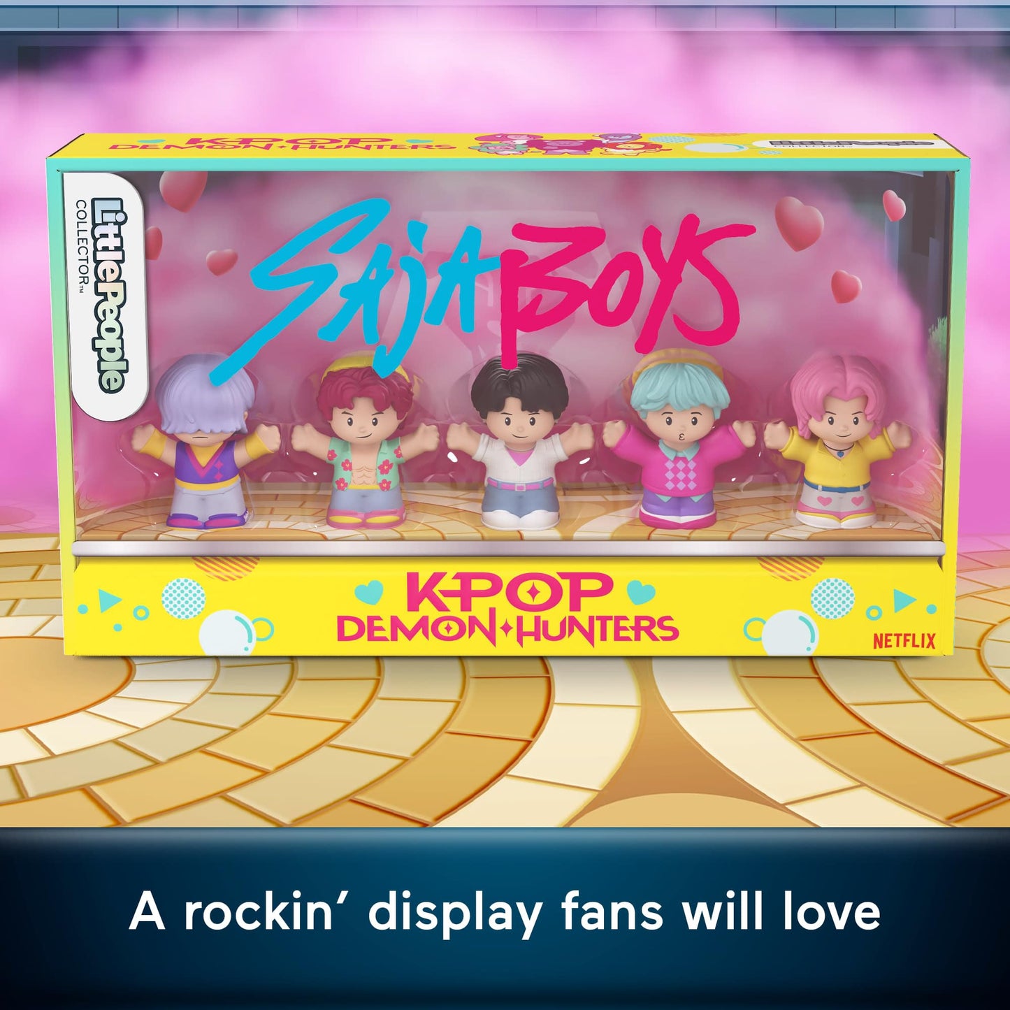 Little People Collector Kpop Demon Hunters: Saja Boys Special Edition Set for Movie Fans, 5 Figures in a Display Package 🍁 All In One Marketplace Canada