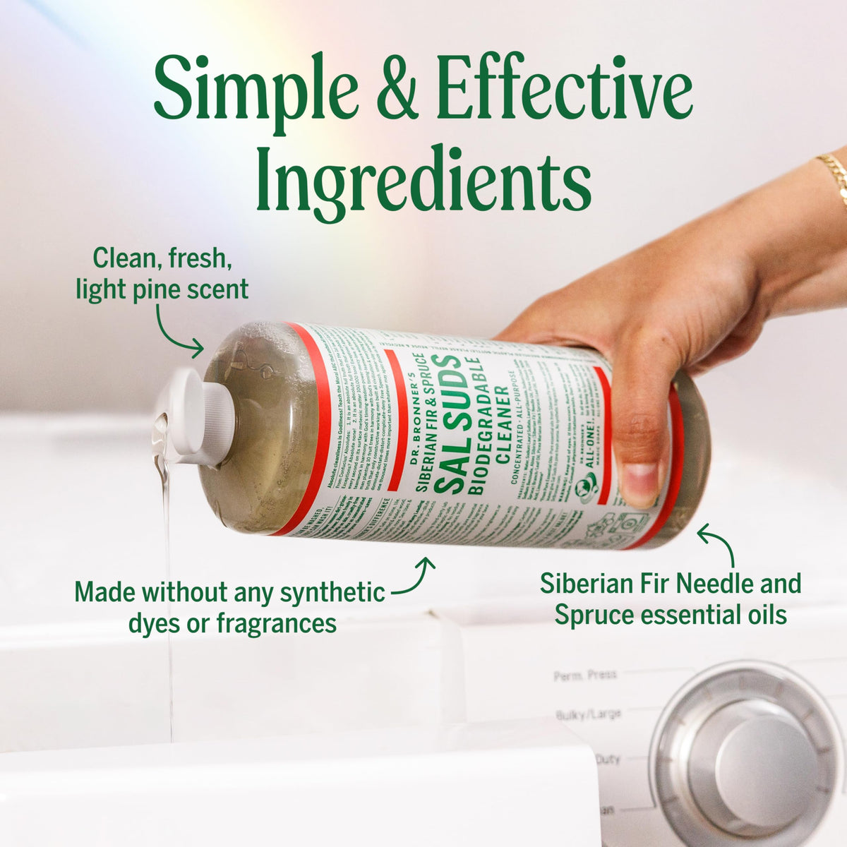 Dr. Bronner's - Sal Suds Biodegradable Cleaner (946 mL) - Concentrated All-Purpose Cleaner for Floors, Laundry, and Dishes, Cuts Grease and Dirt, Powerful Formula 🍁 All In One Marketplace Canada
