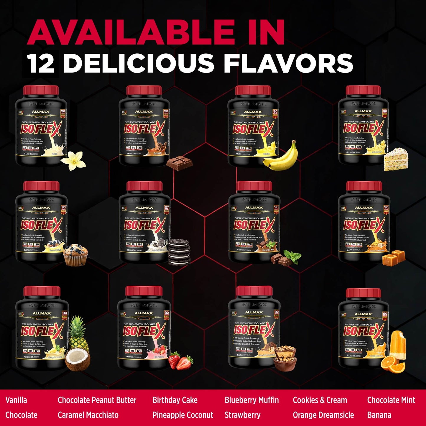 ALLMAX ISOFLEX Whey Protein Isolate, Cookies & Cream, 2 lb 🍁 All In One Marketplace Canada
